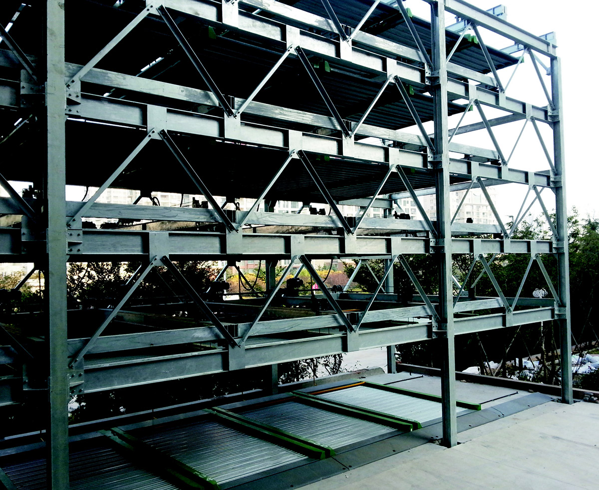 隆昌机械停车库PSH6六层升降横移机械立体车位