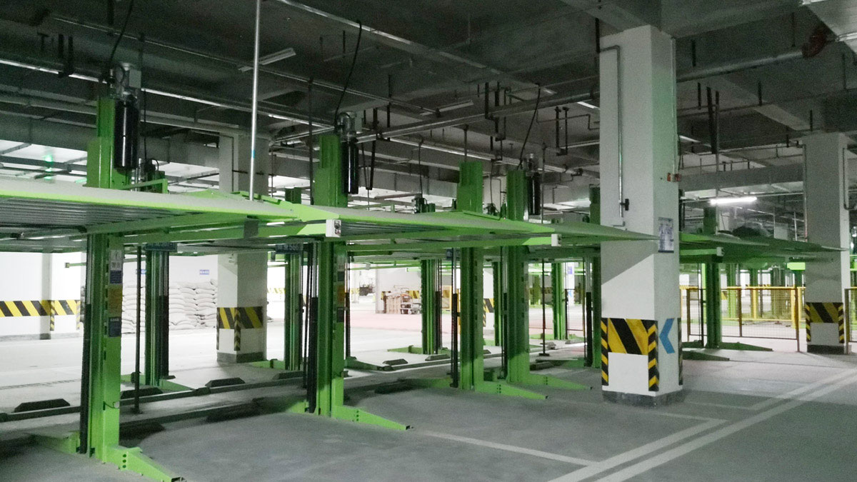 内蒙古机械停车库PJS简易升降式两柱立体车位